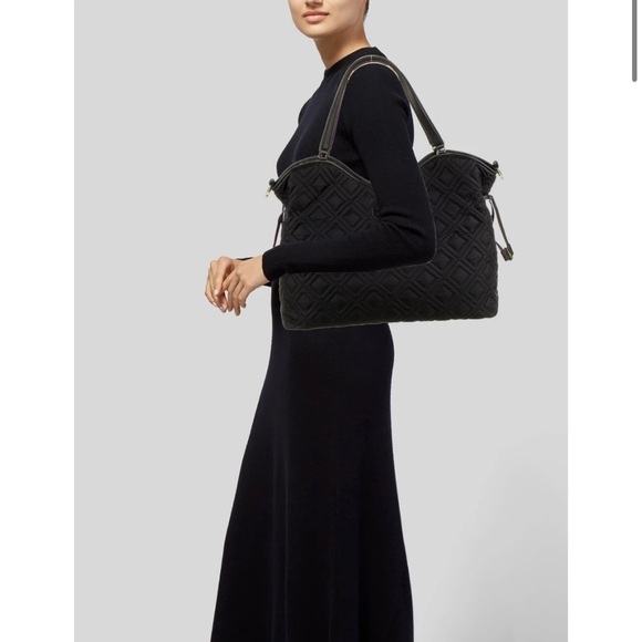 Tory Burch Handbags - NWT Tory Burch Black Nylon Tote Bag